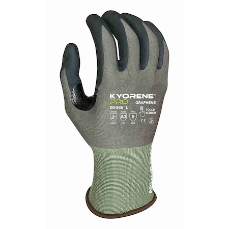 Kyorene Pro Cut Resistant Gloves, Cut Level A3 , HCT Nano-Foam Palm , 2XL 12 PK 00-836 (XXL)